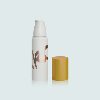 50ML PP Cosmetic Airless Pump Bottle with Plastic or Metal Spring